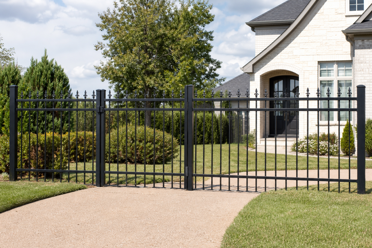Aluminum fence installation Cary NC